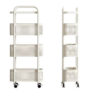 Slim Storage Cart with Wheels for Kitchen Refrigerator Gap Bathroom Narrow Shelf Organizer Vegetable Basket