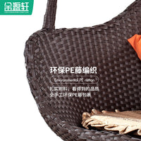 Nordic Indoor Rattan Wicker Hanging Basket Chair Swing for Balcony