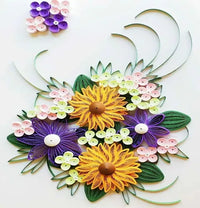 Quilling Paper Art Kit for Beginners - DIY Sunflower Design with Tools
