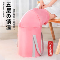 Portable Foldable Foot Bath Bucket for Travel and Home Use, Insulated Deep Basin for Soaking Feet and Calves