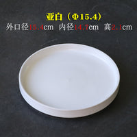 Ceramic and Plastic Plant Pot Saucers Round Drip Trays for Indoor Outdoor Planters