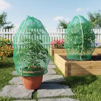 Drawstring Zipper Plant Insect Net Cover for Orchard Garden