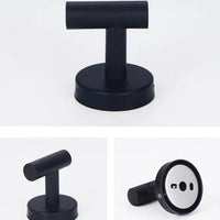304 Stainless Steel Self-Adhesive Wall Hooks for Bathroom and Kitchen, Punch-Free Round Coat and Hat Hangers