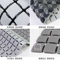 Non-Slip Shower Mat with Suction Cups, PP+TPE Bathroom Floor Mat, Quick-Drying Drain Mat for Bathtub and Shower
