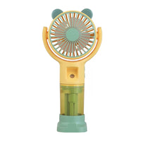 Cartoon USB Rechargeable Mini Handheld Spray Fan