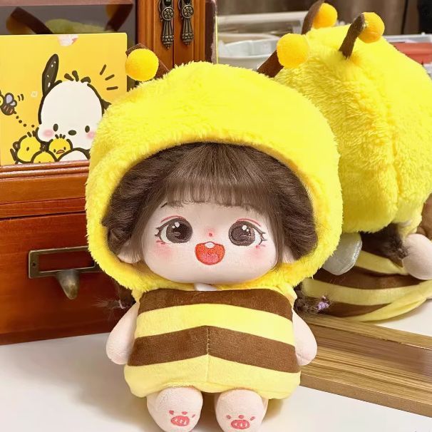 Cute Little Bee 10cm Cotton Plush Doll Clothes Set