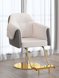 Luxury Hydraulic Reclining Barber Chair for Hair Salon Styling, Cutting, and Perming
