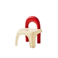 Dopamine Anti-Slip Thickened Plastic Stool with Ring Backrest for Kids and Home Use