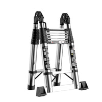Jianzhicheng Stainless Steel Telescopic Ladder Multi-functional Household Portable Folding Ladder