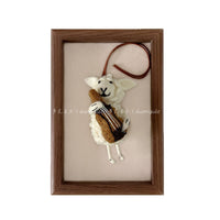 Handmade Felt Sheep Keychain Car Charm Bag Pendant