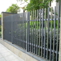 Powder-Coated Zinc Steel Fence Panel for Villas and Yards, Double-Bent Isolation Barrier