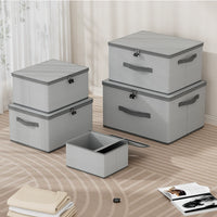 Large Capacity Storage Box with Lock for Documents and Valuables