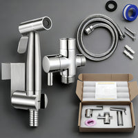 Brass G1/2 Dual Control 2-Way Water Splitter Valve for Shower & Washing Machine