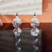 1:12 Scale Dollhouse Miniature Candy Jars with Lids, DIY Food Play Accessories