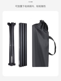 Portable Outdoor Folding Camping Table with Roll-Up Top for Picnic and Travel