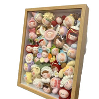 3D Shadow Box Display Frame for DIY Crafts, Dolls, and Specimens - White Hollow Frame with Mat Board