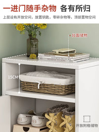 Slim Entryway Shoe Cabinet with Multi-Tier Storage for Hallway and Indoor Use