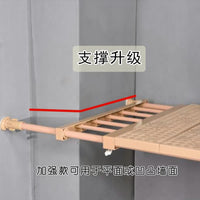 Adjustable Closet Shelf Divider, No-Drill Expandable Storage Rack for Wardrobes, Cabinets, and Shoe Racks