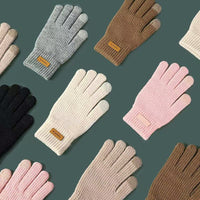 Alpaca Wool Touchscreen Gloves for Winter Cycling, Unisex Warm Fashion Gloves