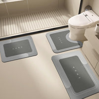 Diatomaceous Earth Bath Mat Set - Non-Slip, Quick Dry, Super Absorbent Bathroom Rugs