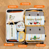 6-Piece Travel Organizer Set for Luggage and Storage, Large Capacity Compression Pouches