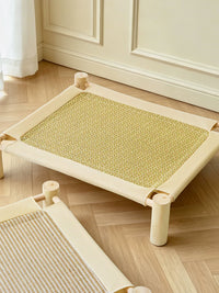 Elevated Pet Cooling Bed with Removable Mat for Small to Medium Dogs and Cats