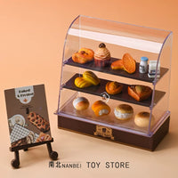 Miniature Dessert Display Cabinet and Food Play Set for Kids