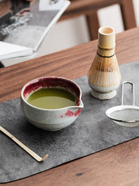 Luxury Ceramic Matcha Bowl Set with Spout, Japanese Style Handmade Tea Ceremony Kit