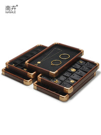Premium Wooden Jewelry Display Tray for Rings, Necklaces, Bracelets, Jade, and Gemstones