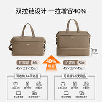 Foldable Large Capacity Travel Duffel Bag with Expansion, Carry-on Luggage, Gym Bag