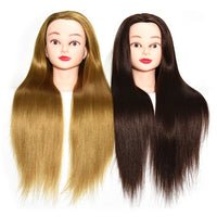 Mannequin Head for Hairdressing Practice, Styling, Braiding, and Makeup Application