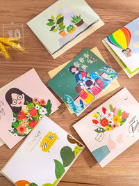3D Pop-Up Greeting Card for Students & Teachers, DIY Creative Cartoon Handwritten Card for Birthday, Holiday, Teacher's Day