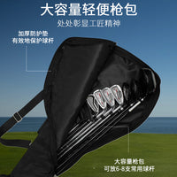 Portable Golf Club Carry Bag - Lightweight, Foldable, Large Capacity Driving Range Organizer