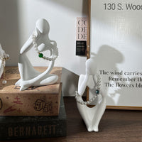 Plaster Mannequin Jewelry Display Stand Abstract Human Bust Necklace Bracelet Holder Ornament for Photography Props