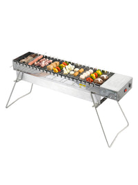 Automatic Rotating Stainless Steel BBQ Grill for Outdoor Picnic and Home Use