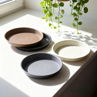 Round Resin Plant Pot Saucer Thickened Plastic Drip Tray for Large Planters
