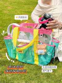 Large Capacity Dry Wet Separated Swimming Beach Bag with Shoulder Strap