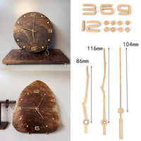 Beech Wood DIY Silent Quartz Clock Movement Kit with Long Shaft Hands for Wall Clocks