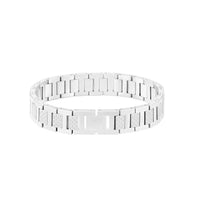 Men's Titanium Steel Crocodile Bracelet Adjustable Stainless Steel Wristband with Gift Box