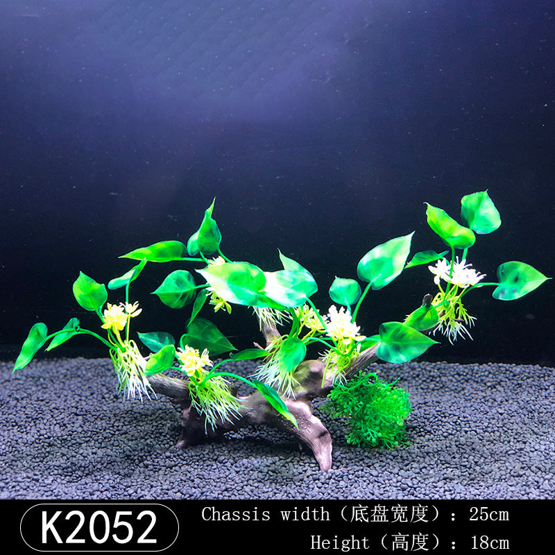 Aquarium Plastic Plant Decoration for Fish Tank Landscaping
