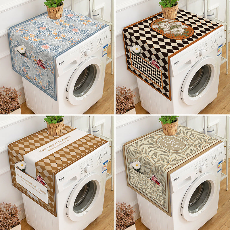 Nordic Style Waterproof Dust Cover for Washing Machine Refrigerator Microwave Oven