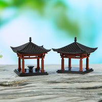 Miniature Landscape Ornament 3D Printed Ancient Pavilion Resin Figurine Model