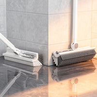 V-Shaped Long Handle Floor Scrub Brush for Bathroom Tile Grout Cleaning