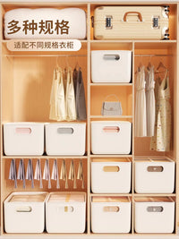 7-Pack Stackable Drawer Organizer Bins for Clothes and Pants, Rectangular Storage Boxes for Wardrobe Organization