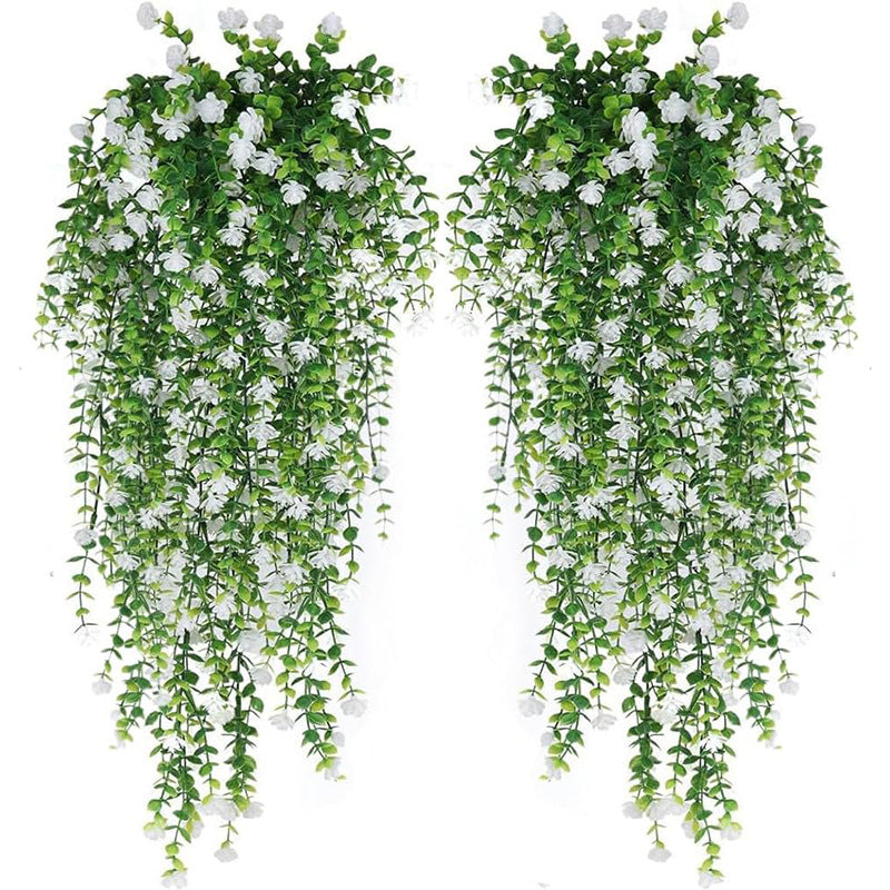 Artificial Eucalyptus Garland with Flowers for Wedding Decor