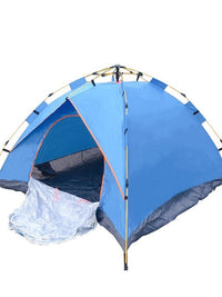 Automatic Pop-Up Camping Tent for Outdoor Beach and Hiking, Double Layer Waterproof Portable Shelter