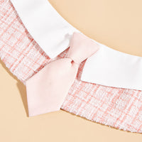 Tanpopo Striped Cartoon Pet Bandana with Bowtie for Dogs
