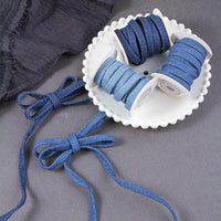 Hollow Denim Ribbon for DIY Crafts, Hair Accessories, Shoe Flowers, and Gift Wrapping