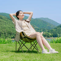 Explorer Moon Chair Outdoor Folding Camping Recliner Portable Fishing Stool Beach Picnic Chair