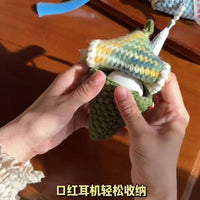 DIY Dragon Boat Festival Zongzi Crochet Kit - Earphone Pouch, Sachet, Car Charm